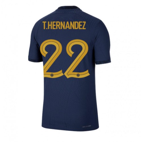Francie Theo Hernandez #22 Domácí Dres MS 2022 Krátký Rukáv